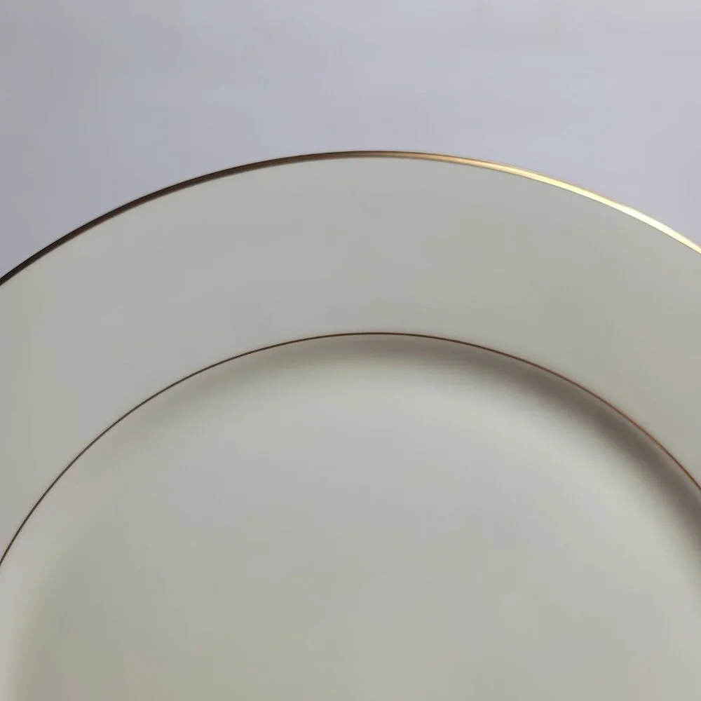 TWO Mikasa Plum L3132 Court Dinner Plates White with Purple Plums Green Leaves